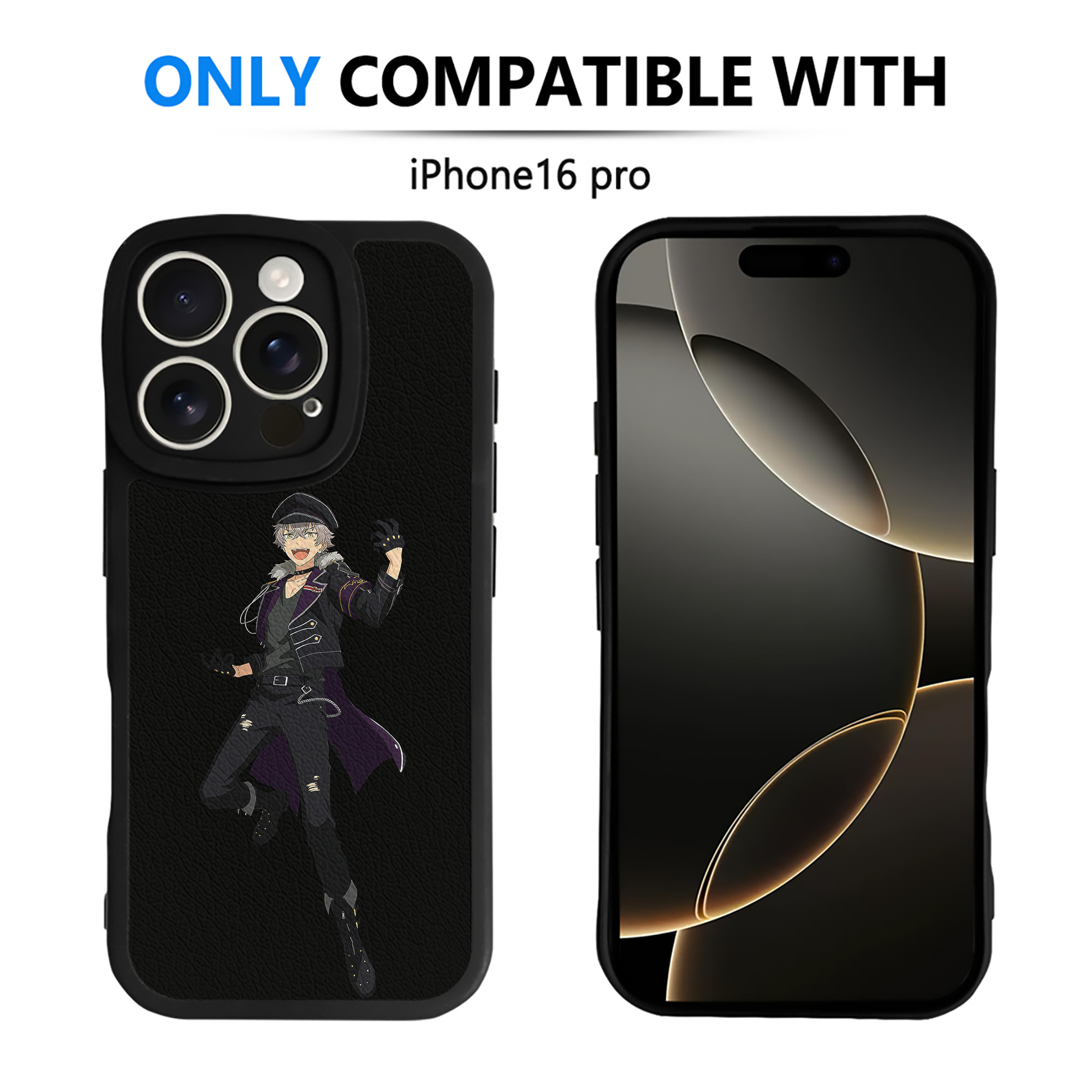 （画像用） あんさんぶるスターズ! Ensemble Stars 【iPhone 16シリーズ対応】シリコンスマホケース（レザー調） 材質：シリコン